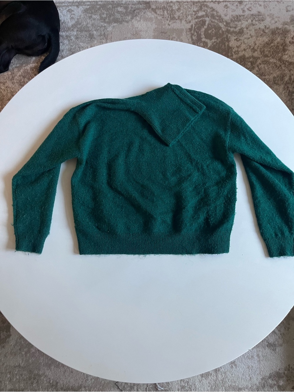 ON 34TH Emerald Green Cozy Knit Turtleneck Sweater, Size Small
